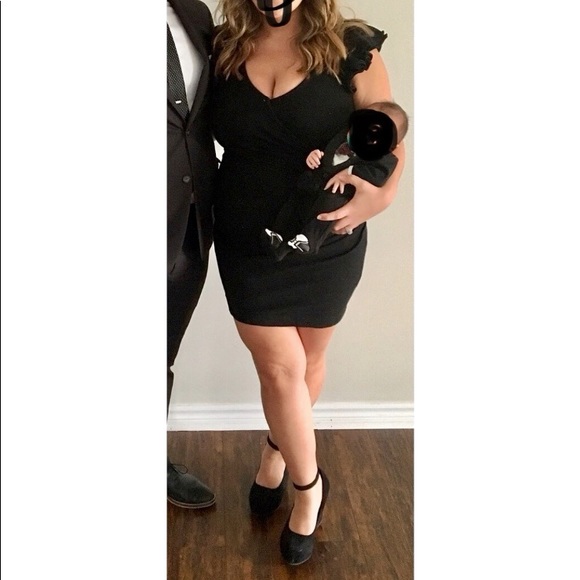 Black Mini Evening Dress - Picture 5 of 5